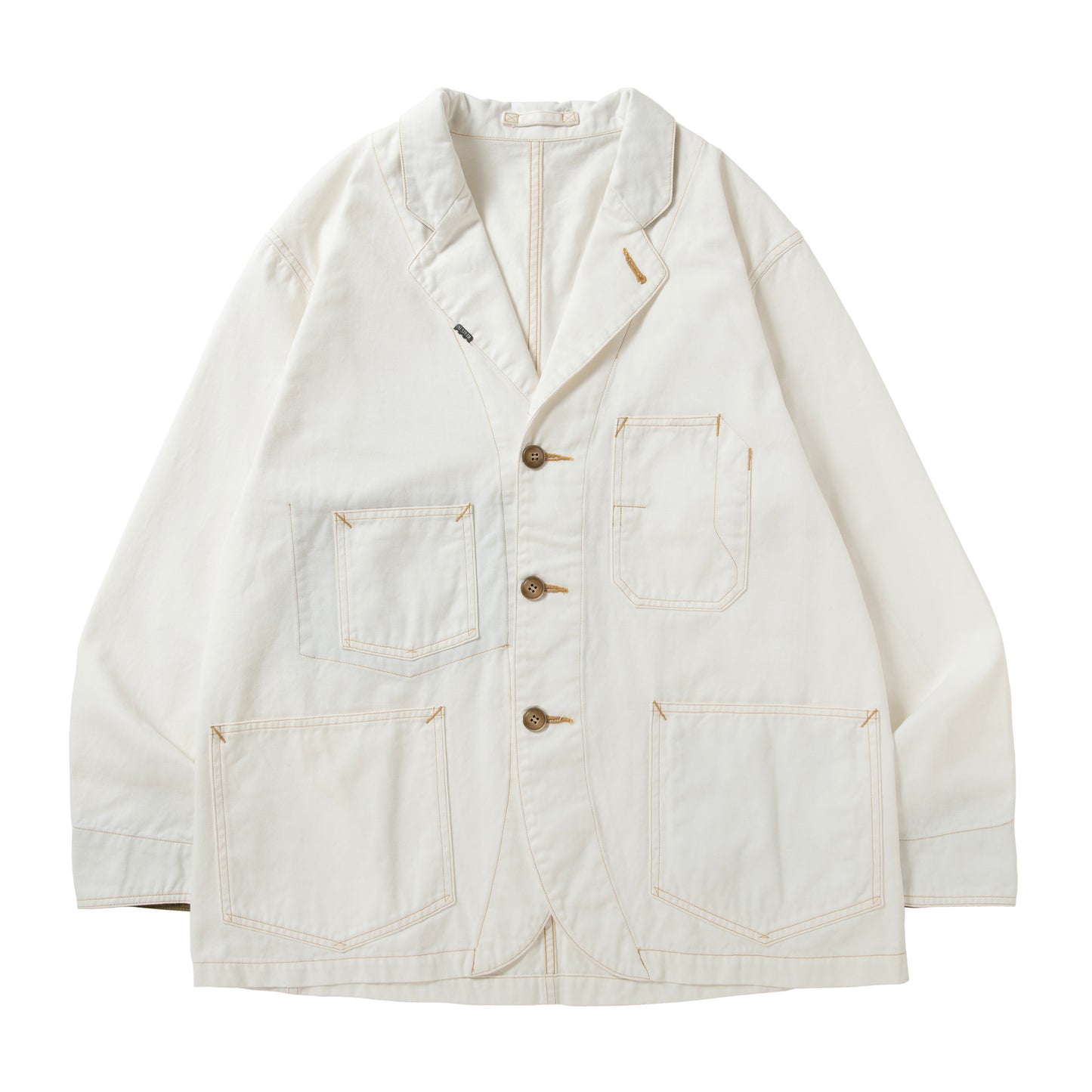 WHITE TWILL CHORE JKT