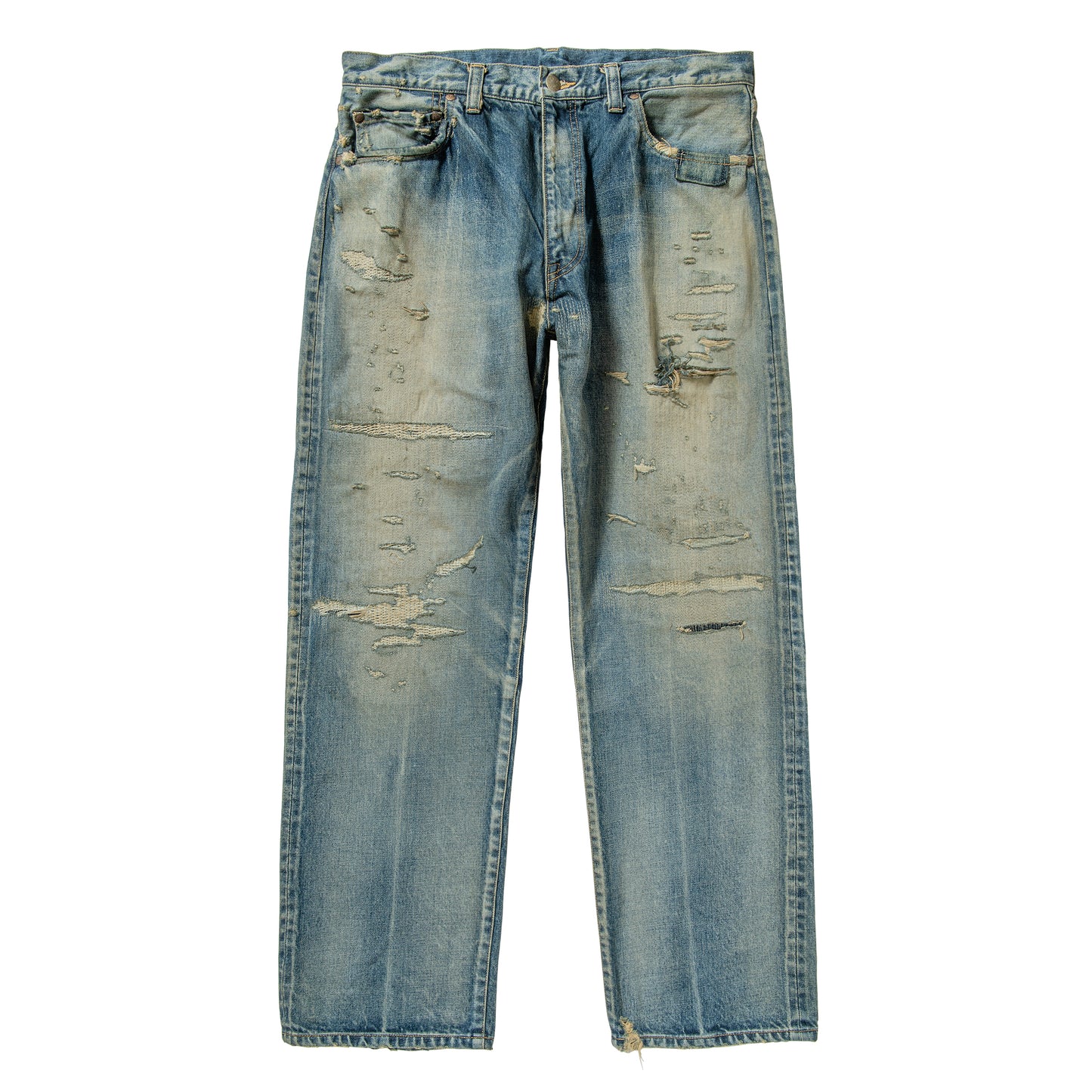 DAMAGED DENIM PANTS