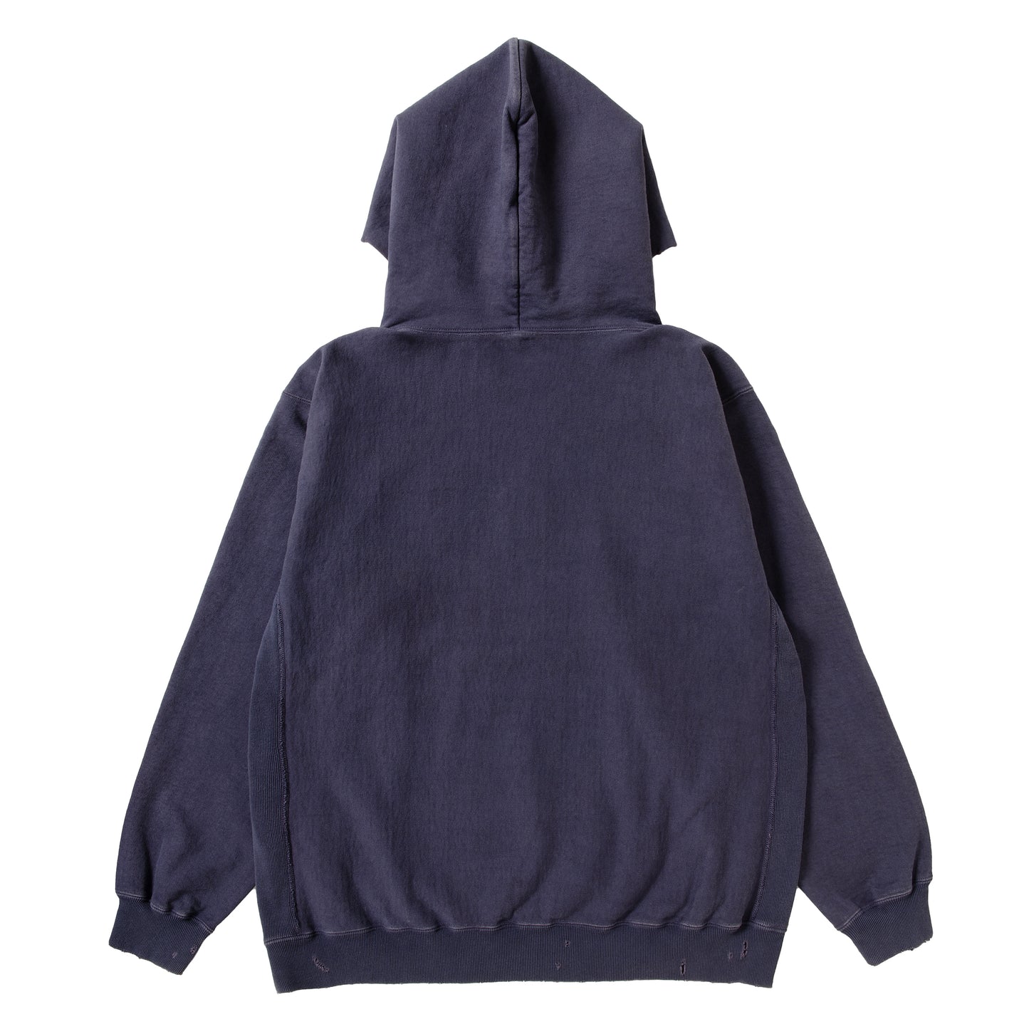 DAMAGED HALF ZIP HOODY