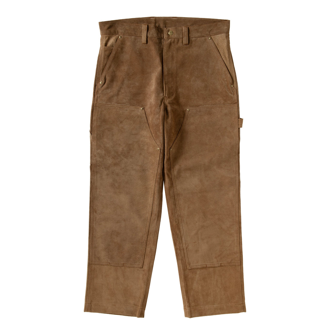 SUEDE W-KNEE PANTS