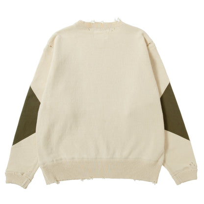 DAMAGED COTTON KNIT