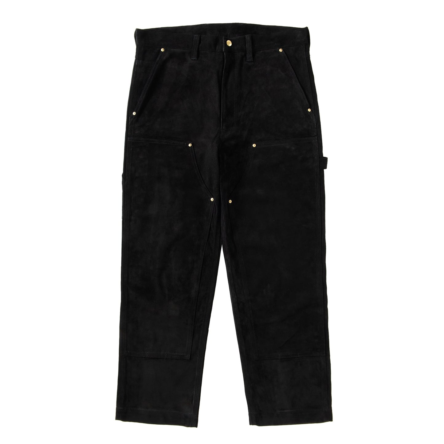 SUEDE W-KNEE PANTS