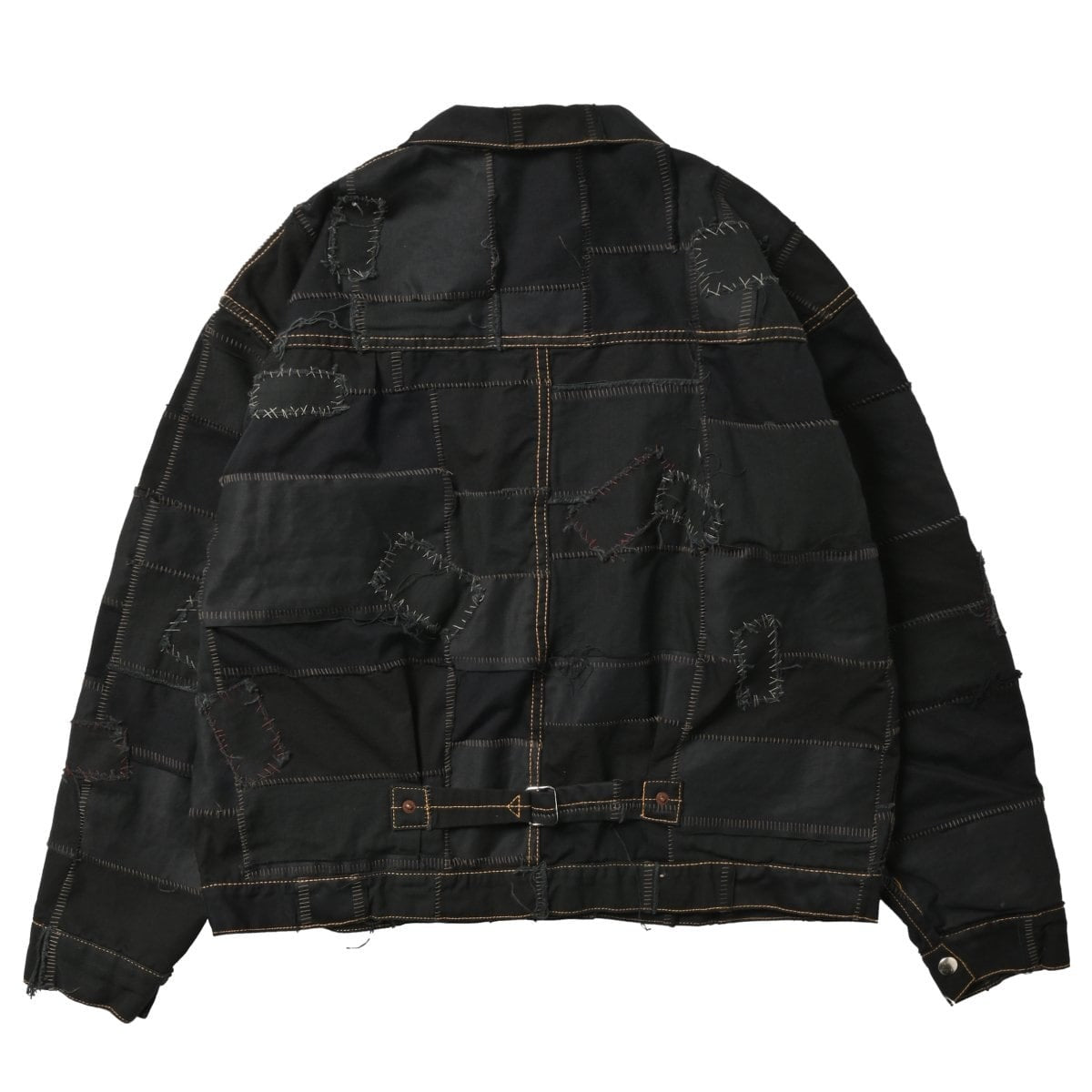 CRUSTED T-BACK JACKET HAND BLIND STITCH