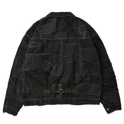 CRUSTED T-BACK JACKET HAND BLIND STITCH