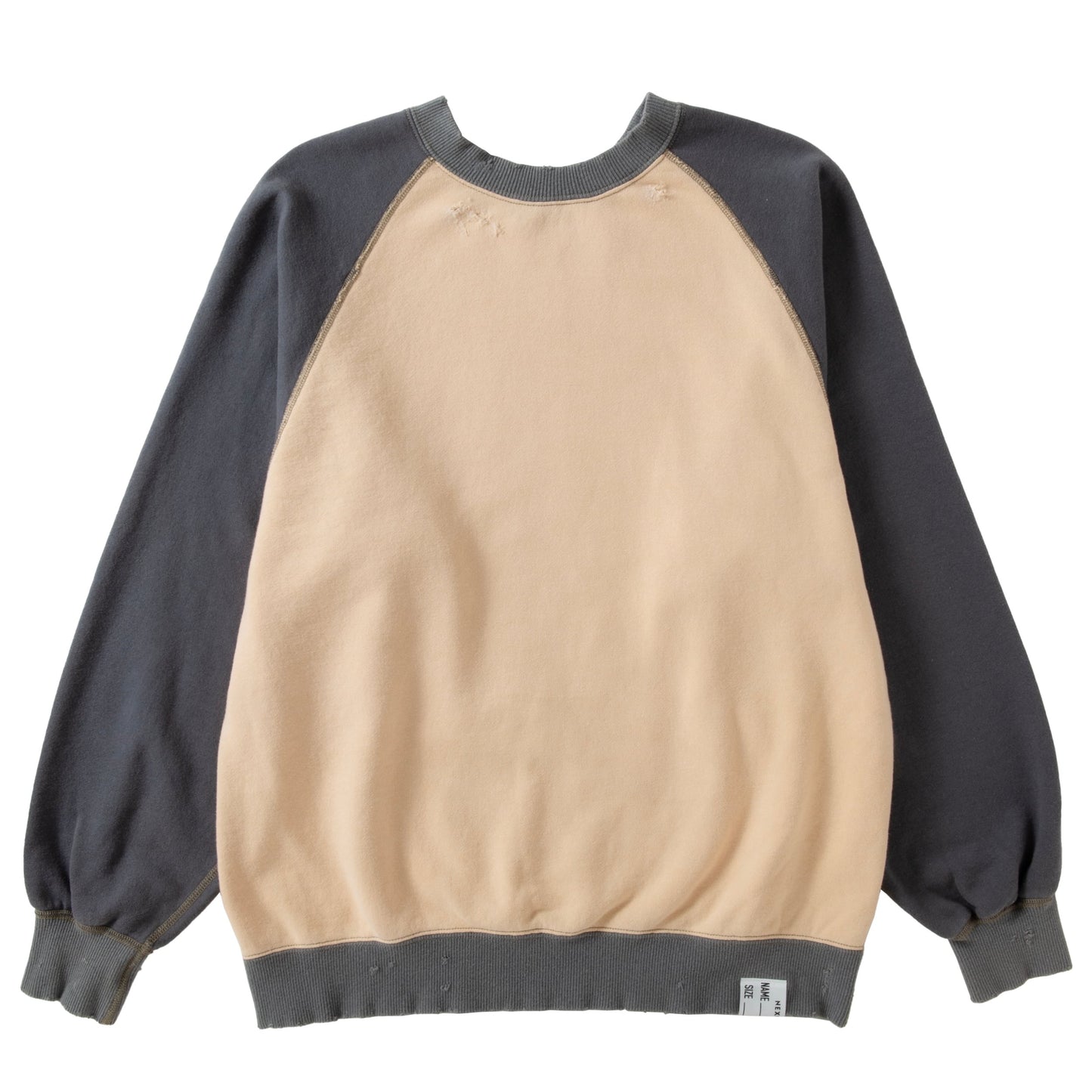 R/S DAMAGED 3TONE SWEAT