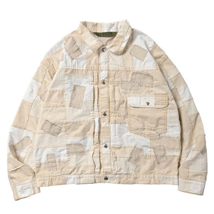 CRUSTED T-BACK JACKET HAND BLIND STITCH