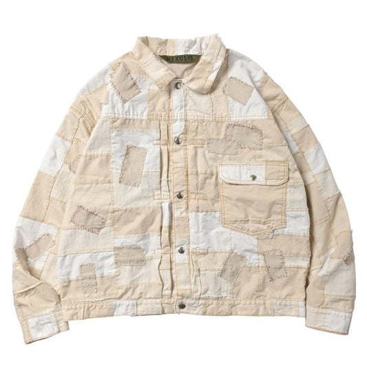 CRUSTED T-BACK JACKET HAND BLIND STITCH