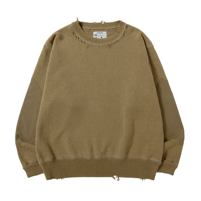 DAMAGED COTTON KNIT