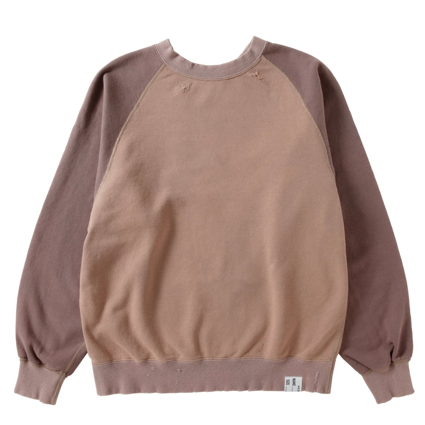 R/S DAMAGED 3TONE SWEAT