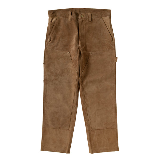 SUEDE W-KNEE PANTS