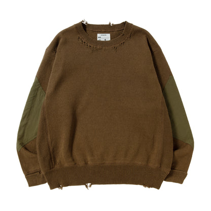 DAMAGED COTTON KNIT