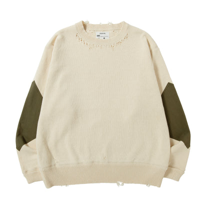 DAMAGED COTTON KNIT