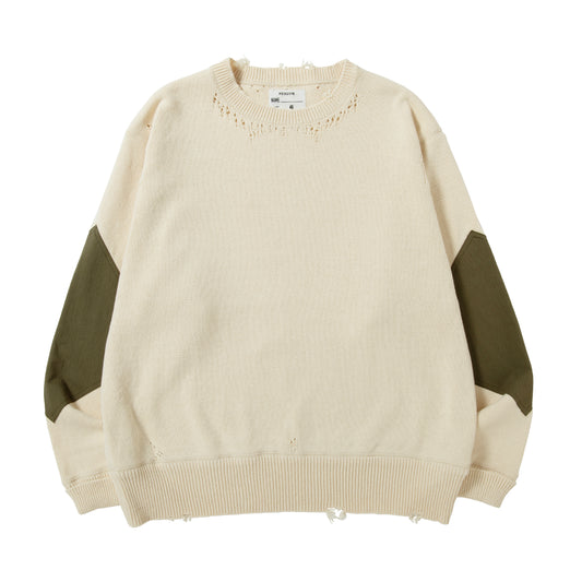 DAMAGED COTTON KNIT