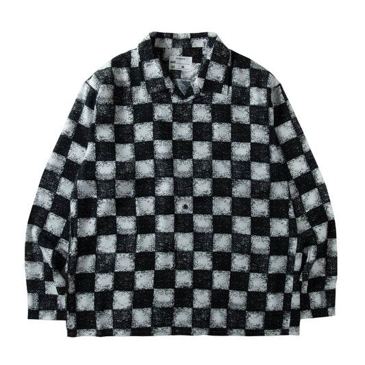 OPEN COLLAR SHIRT CHECKER