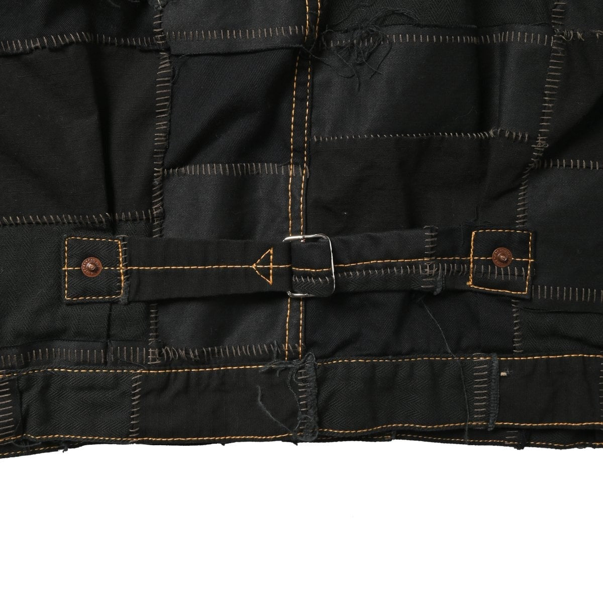 CRUSTED T-BACK JACKET HAND BLIND STITCH